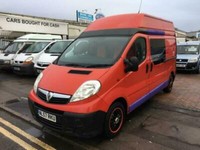 vauxhall vivaro high top vans for sale